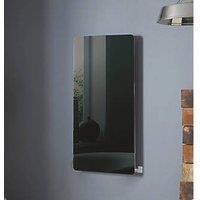 Towelrads Vetro 1000mm x 500mm 1621BTU Black Vertical Designer Radiator (811RY)