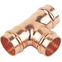 Flomasta Brass Solder Ring Equal Tees 15mm 10 Pack (81232)