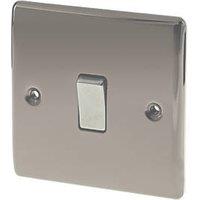 British General Nexus Metal 10AX 1-Gang 2-Way Light Switch Black Nickel (81250)