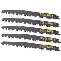 DeWalt DT2352-QZ Multi-Material Reciprocating Saw Blades 240mm 5 Pack (8125V)
