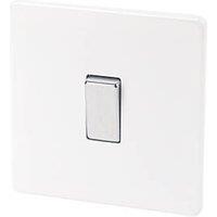 Varilight 10AX 1-Gang 2-Way Light Switch Ice White (81291)