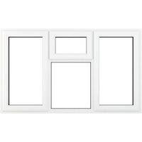 Crystal Top, Left & Right-Hand Opening Clear Double-Glazed Casement White uPVC Window 1770mm x 1115mm (812JP)