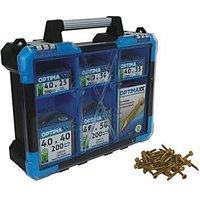 Optimaxx PZ Countersunk Screw Trade Case 1200 Pieces (812TY)