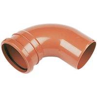 FloPlast Push-Fit 87.5 Single Socket Bend 110mm (81338)