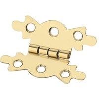 Smith & Locke Polished Brass Butterfly Hinges 50mm x 34.6mm 2 Pack (813PX)