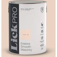 LickPro 5Ltr Smooth Pink 02 Masonry Paint (813TM)