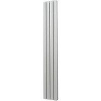 Venus 1800mm x 275mm 3224BTU Matt Chrome Vertical Designer Radiator (8149F)