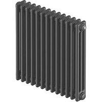 Acova 600mm x 628mm 2701BTU Anthracite Horizontal 3 Column Radiator (814FW)