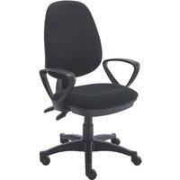 TC Group Versi Medium Back Operator Chair with Arms Black (814TT)