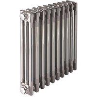 Acova 600mm x 1042mm 4571BTU Raw Metal Horizontal 3 Column Radiator (8154P)