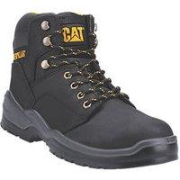 CAT Striver Size 8 Black Water-Resistant Steel Toe Cap Safety Boots (815JV)