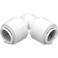 FloPlast FloFit+ Plastic Push-Fit Equal 90 Elbow 28mm (815PY)