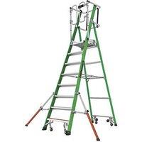 Little Giant Fibreglass 2.26m Green 8 Step Podium Steps (816FM)
