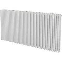 Ximax Aurora Duplex 600mm x 1260mm 5369BTU White Horizontal Designer Radiator (816GL)