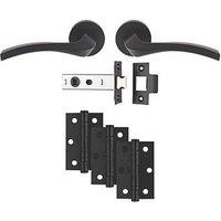 Carlisle Brass Sines Door Handle Pair Matt Black (816JA)