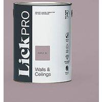 LickPro Max+ 5Ltr Purple 01 Matt Emulsion Paint (816JY)