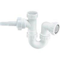 McAlpine Single Appliance Trap White 40mm (81714)