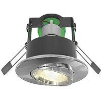 4lite WiZ Connected Adjustable Fire Rated LED Smart Downlight Polished Chrome 4.9W 345lm (817PG)