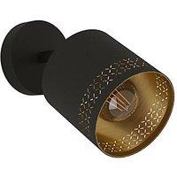 Eglo Esteperra Cylindrical 1-Light Spotlight Black (817PL)