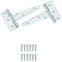 Smith & Locke Zinc-Plated Tee Hinges 102mm 2 Pack (817VE)