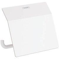 Hansgrohe AddStoris Toilet Roll Holder with Cover Matt White (817VG)