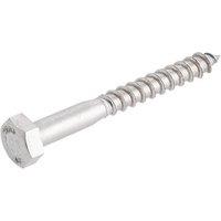 Easydrive Hex Bolt Thread Cutting Coach Screws 8mm x 70mm 10 Pack (8198T)