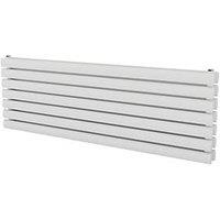 Ximax Fortuna Duplex 410mm x 1200mm 3034BTU White Horizontal Designer Radiator (819GL)