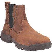 CAT Abbey Size 6 Womens Butterscotch Water-Resistant Steel Toe Cap Safety Dealer Boots (819JV)