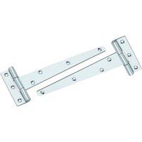 Smith & Locke Zinc-Plated Tee Hinges 204mm 2 Pack (819VE)