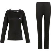 Regatta Womens Thermal Baselayer Set Black Size 14 (819VM)