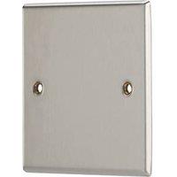 Contactum iConic 1-Gang Blanking Plate Brushed Steel (820RR)