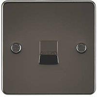 Knightsbridge 1-Gang Master Telephone Socket Gunmetal (820TY)