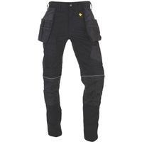 CAT Stretch Pocket Work Trousers Black 32" W 34" L (820XJ)
