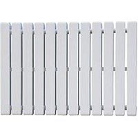 Ximax Erupto Square 600mm x 585mm 2328BTU White Vertical Designer Radiator (82158)