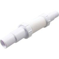 Flomasta Push-Fit Flexible Waste Pipe White 40mm x 330 - 570mm (821JN)