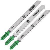 Erbauer Wood Jigsaw Blades 100mm 3 Piece Set (821PH)