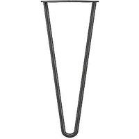 Rothley 2-Pin Hairpin Furniture Leg Matt Black 350mm (821PR)