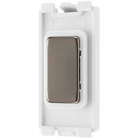 British General Nexus Metal Grid 1-Module Grid Blanking Plate Black Nickel (821RF)