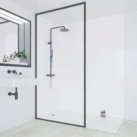 Multipanel Hydrolock Bathroom Waterproof Wall Panel Gloss Natural White 2400mm x 580mm x 11mm (822CG)