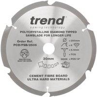Trend PCD/FSB/2506 Multi-Material Fibreboard Saw blade 250mm x 30mm 6T (822GY)
