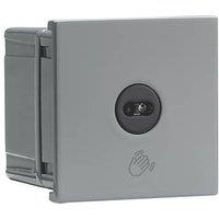Knightsbridge Touchless 2.1A 1-Way Modular Light Switch Grey with Black Inserts (822PY)