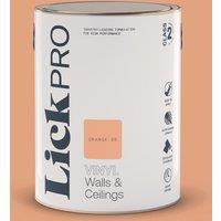 LickPro 5Ltr Orange 05 Vinyl Matt Emulsion Paint (822TM)