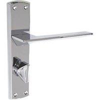 Smith & Locke Marloes Fire Rated WC Door Handles Pair Polished Chrome (823HY)