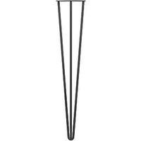 Rothley 3-Pin Hairpin Worktop Leg Matt Black 710mm (823PP)