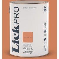 LickPro 5Ltr Orange 04 Vinyl Matt Emulsion Paint (823TM)