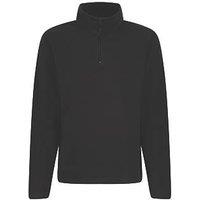 Regatta Micro Zip Neck Fleece Black Medium 39.5" Chest (823XH)