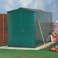 Asgard Centurion 5' x 7' 6" (Nominal) Apex Metal Shed Green (8242K)