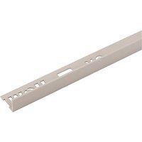 Homelux 9mm Straight Aluminium Tile Trim Pewter 2.5m (824JE)