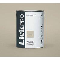 LickPro Max+ 5Ltr Greige 01 Eggshell Emulsion Paint (824JY)