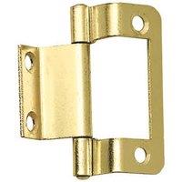 Brass Effect Double Cranked Hinges 51mm x 35mm 2 Pack (824PR)